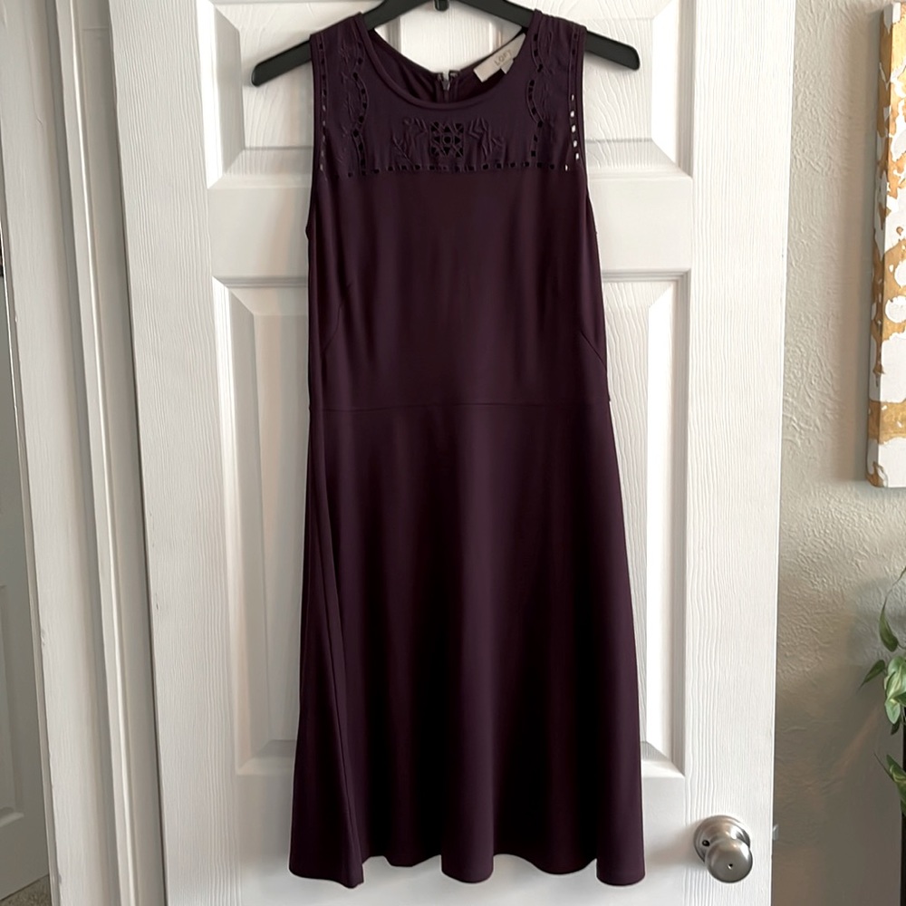 Loft Size 6 wine colored dress
